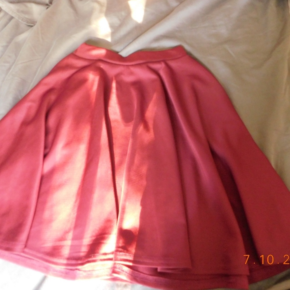 Maroon skirt